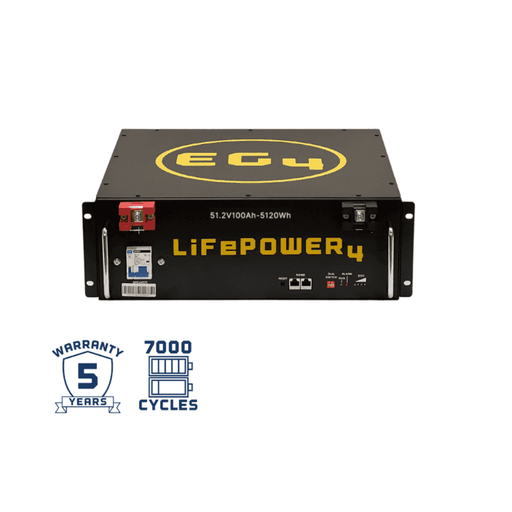 Pack of EG4 [LifePower4] 48V 100AH Lithium Batteries | 10.24kWh-25.6kWh of Server Rack Batteries | UL Listed | 5-Year Warranty EG4