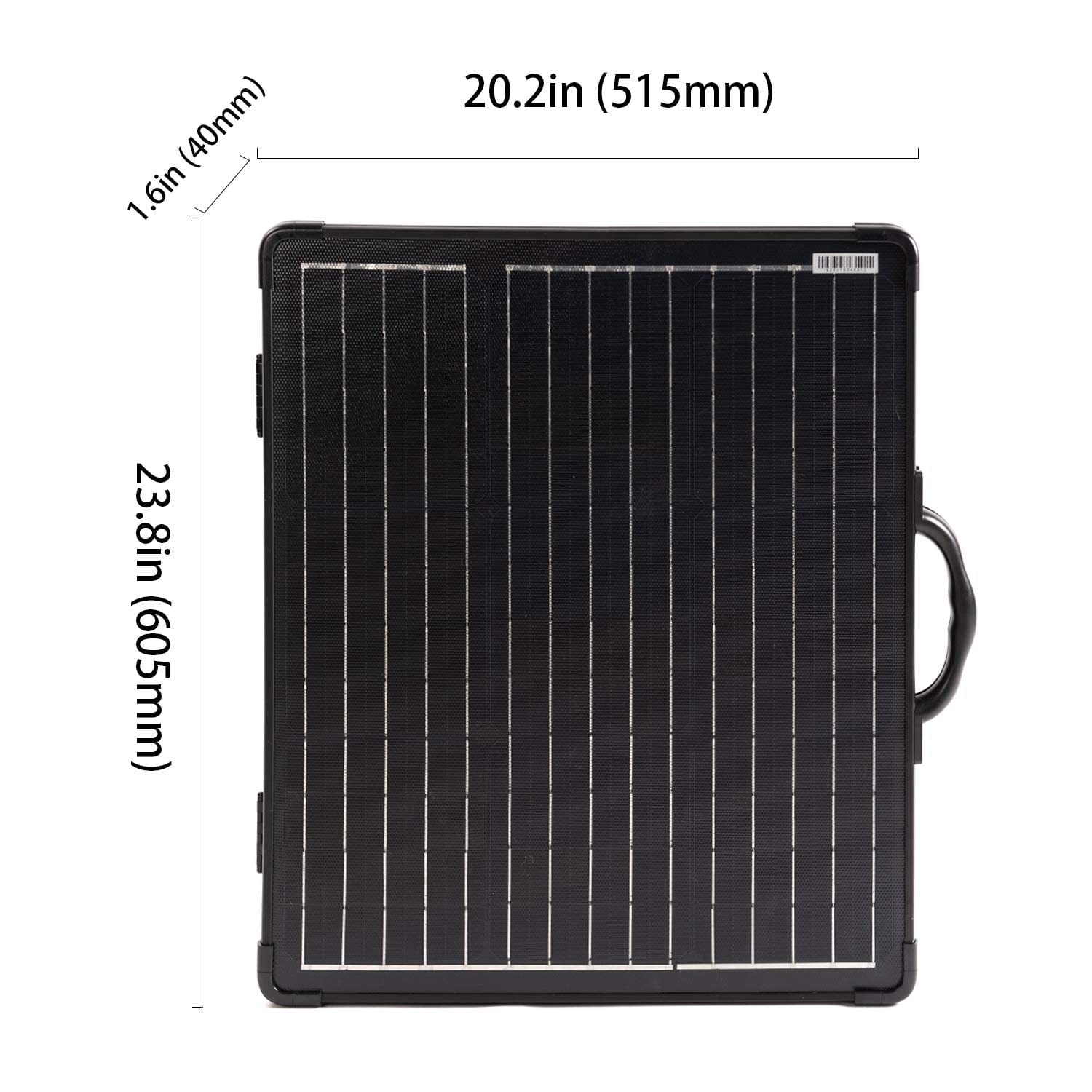 Plk 100W Portable Solar Panel Kit,Lightweight 20A Charge Controller AcoPower Portable Panels