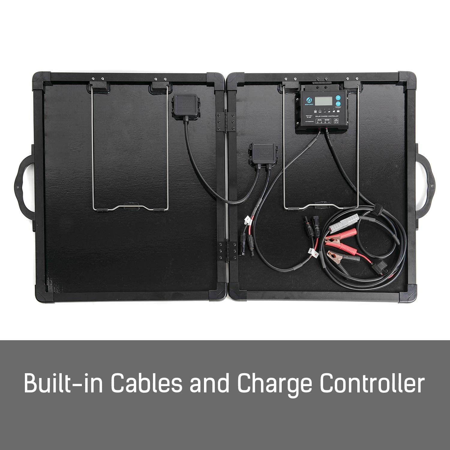 Plk 100W Portable Solar Panel Kit,Lightweight 20A Charge Controller AcoPower Portable Panels