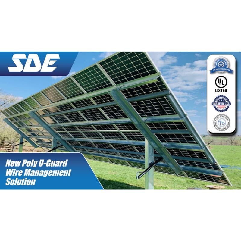 Poly U-Guard Wire Management Solution | Wire Management for Solar Mounting Applications | Stainless Screws Sinclair Designs Accessories