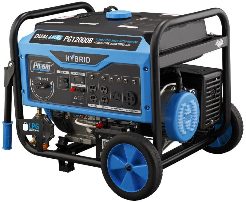 Pulsar 9500W Portable Dual Fuel Generator Pulsar In Stock Dual Fuel Generators