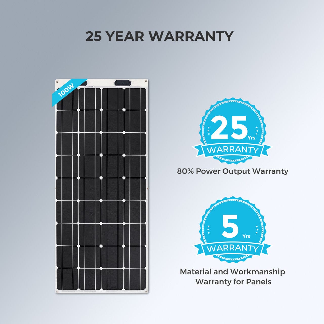 Renogy 100 Watt 12 Volt Flexible Monocrystalline Solar Panel Renogy Solar Panels