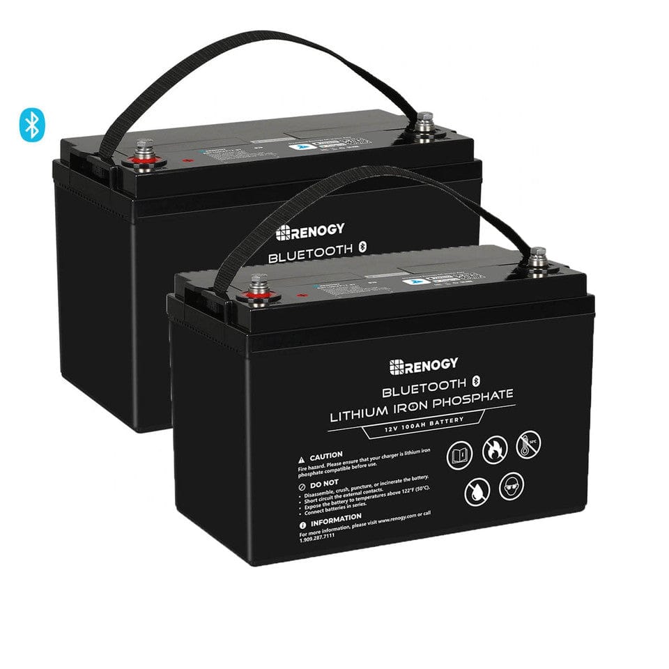 Renogy 12V 100Ah Lithium Iron Phosphate Battery w/ Bluetooth Renogy 2 batteries（$429.99/Each） Batteries