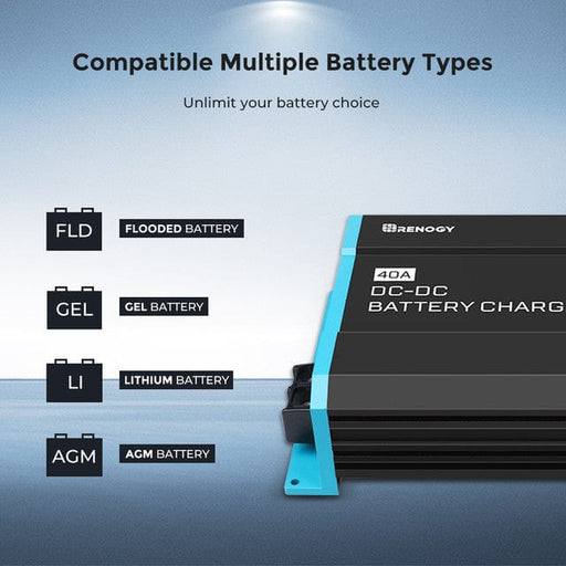 Renogy 12V 20A/40A/60A DC to DC On-Board Battery Charger Renogy Batteries