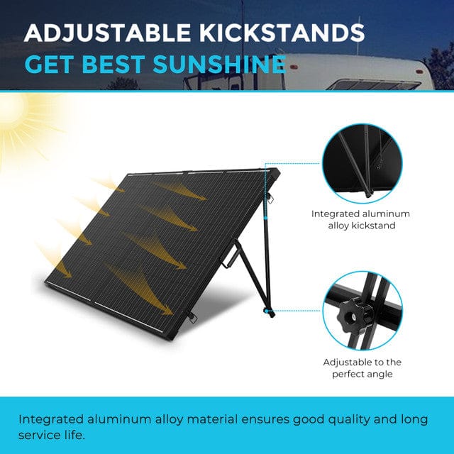 Renogy 200 Watt 12 Volt Monocrystalline Foldable Solar Suitcase Renogy Solar Panels