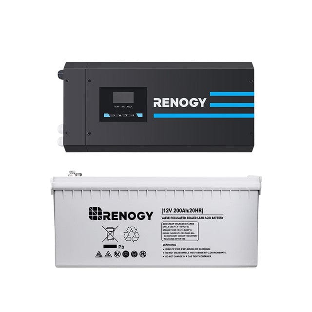 Renogy 2000W 12V Pure Sine Wave Inverter Charger w/ LCD Display Renogy w/ 1 x 200Ah AGM Battery (INVT: $477.99 / BATT: $358) Inverters