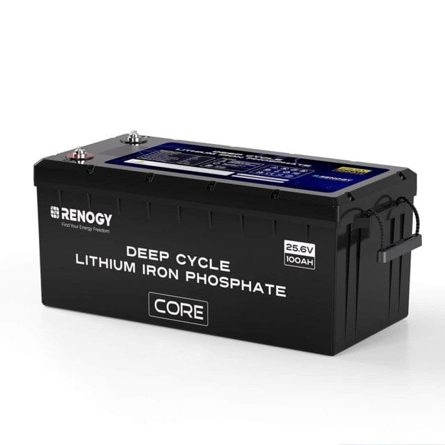 Renogy 24V 100Ah Core Series Lithium Iron Phosphate Battery Renogy 1 Pack Batteries