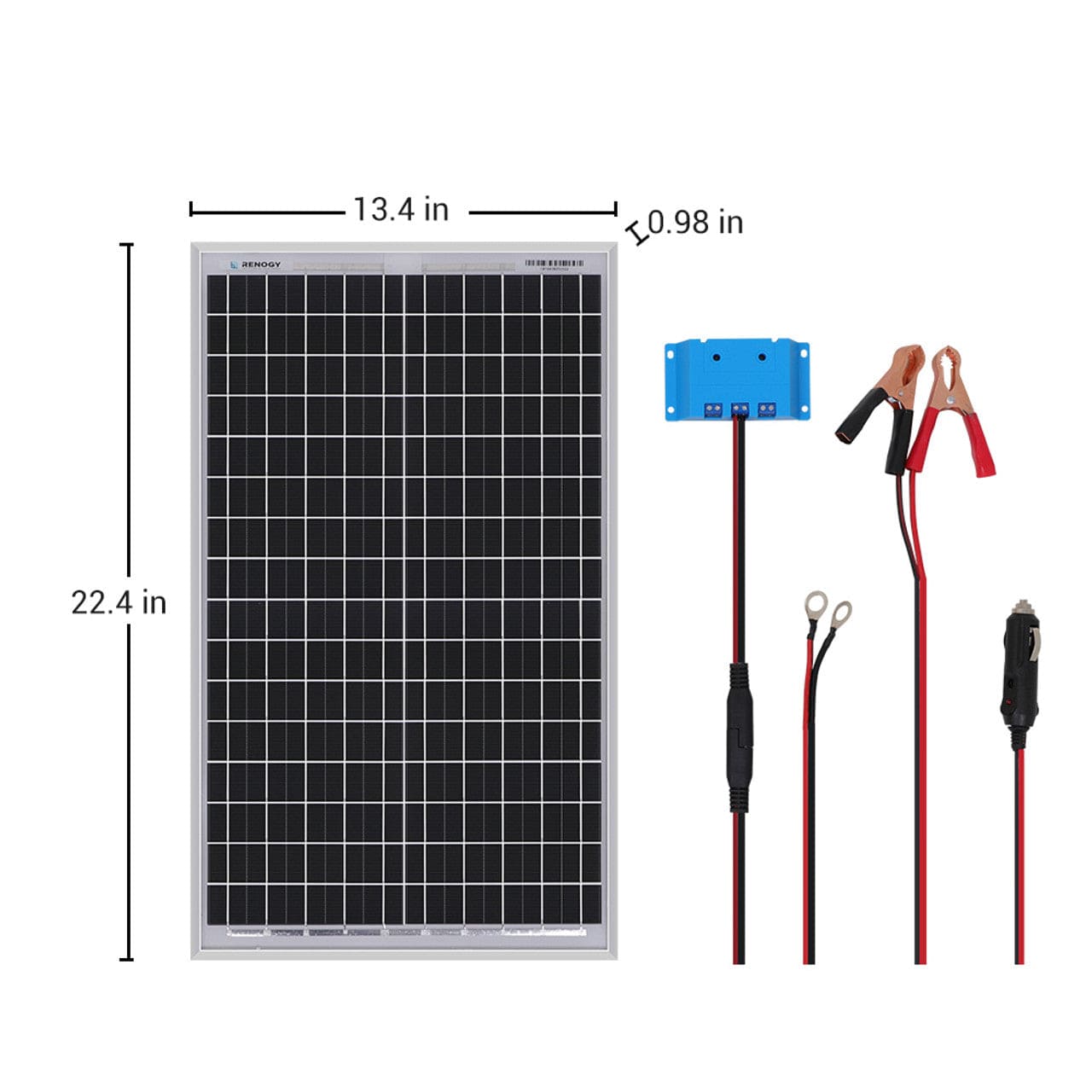Renogy 30 Watt 12V Monocrystalline Starter Kit Renogy Solar Power Kits