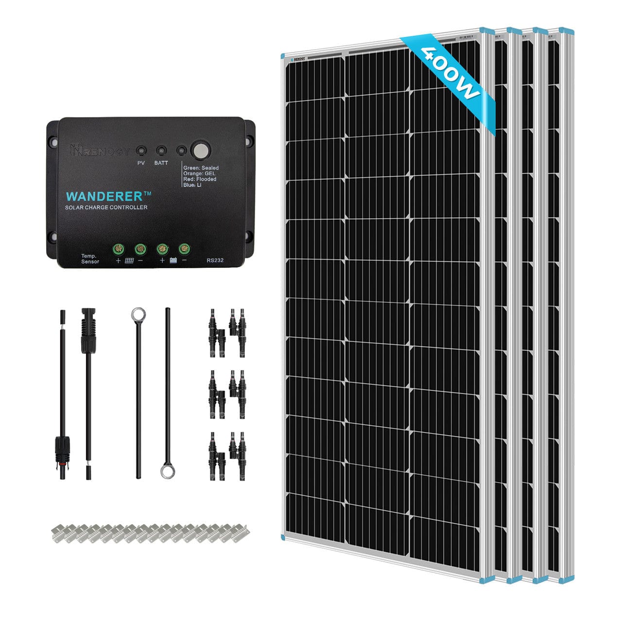 Renogy 400 Watt 12 Volt Solar Starter Kit Renogy Solar Power Kits