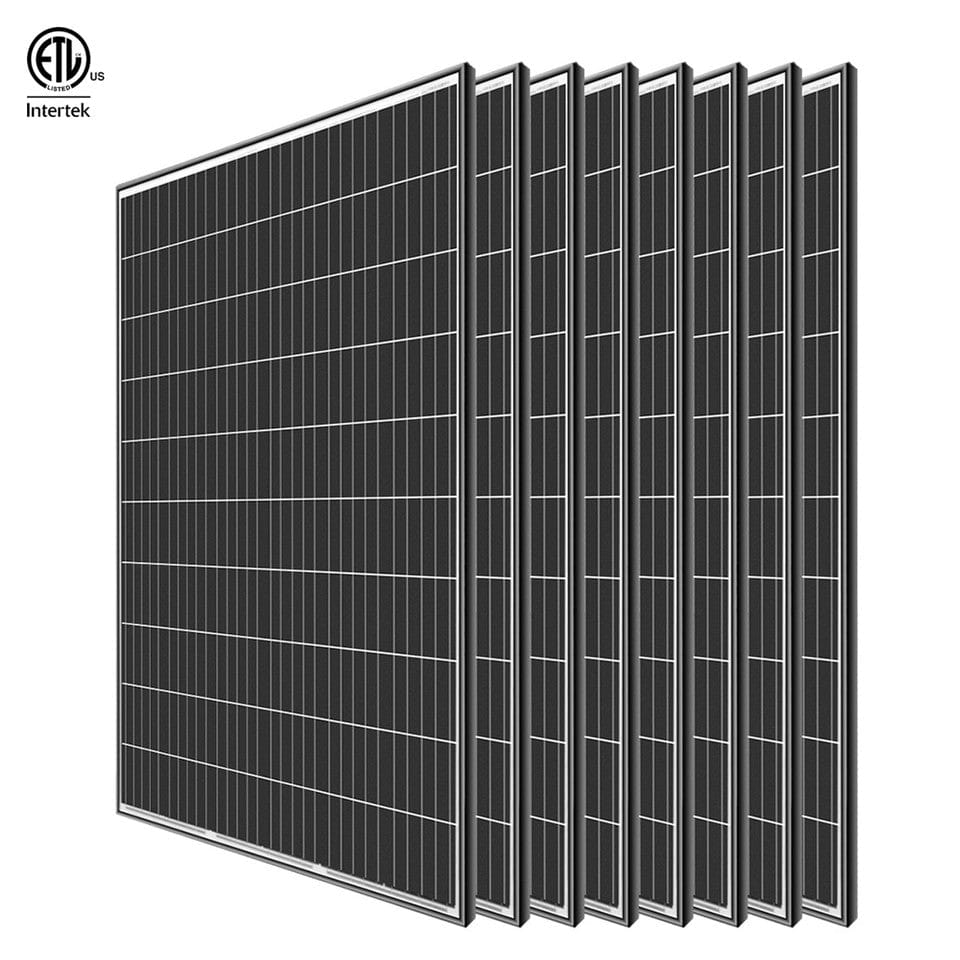 Renogy 4pcs 320 Watt Monocrystalline Solar Panel, UL Certified Renogy Total 8pcs Solar Panels