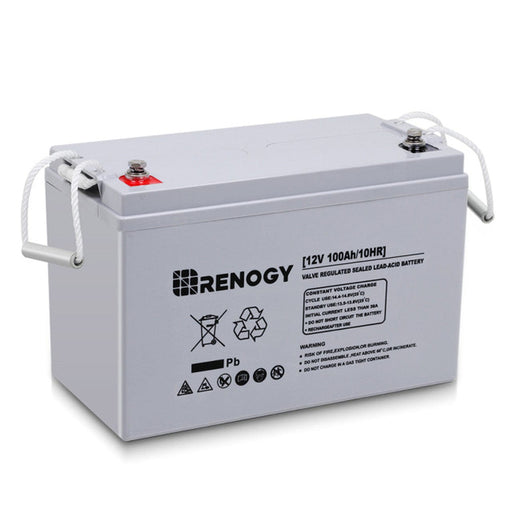 Renogy Deep Cycle AGM Battery 12 Volt 100Ah Renogy Battery Only Batteries