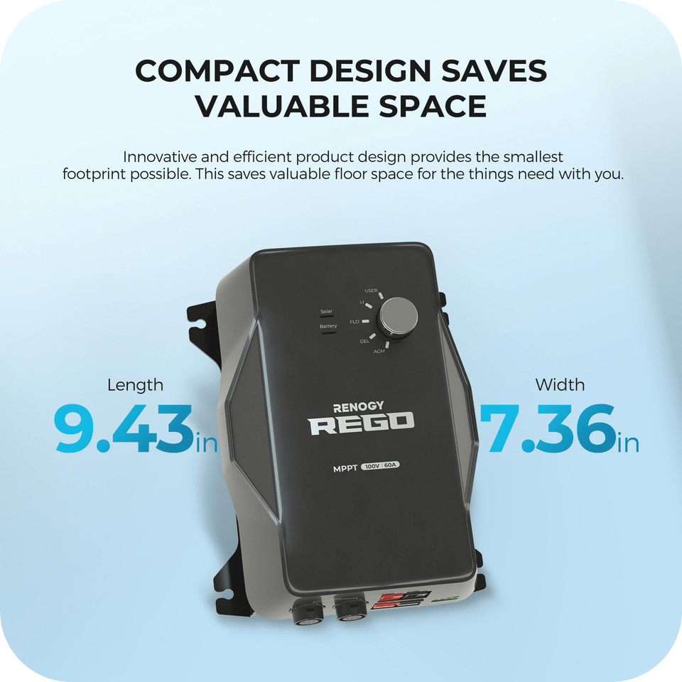 Renogy REGO 12V 60A MPPT Solar Charge Controller Renogy Solar Charge Controllers