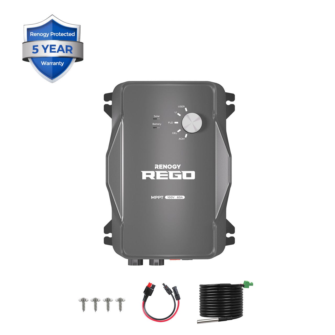 Renogy REGO 12V 60A MPPT Solar Charge Controller w/ Renogy ONE Renogy Solar Charge Controllers
