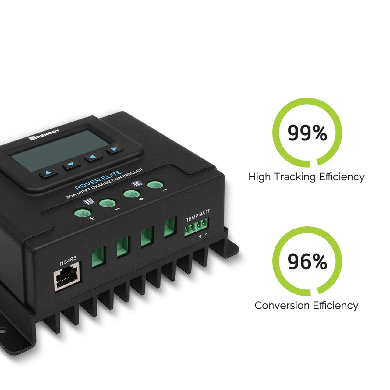 Renogy Rover Elite 20A MPPT Solar Charge Controller Renogy Solar Charge Controllers