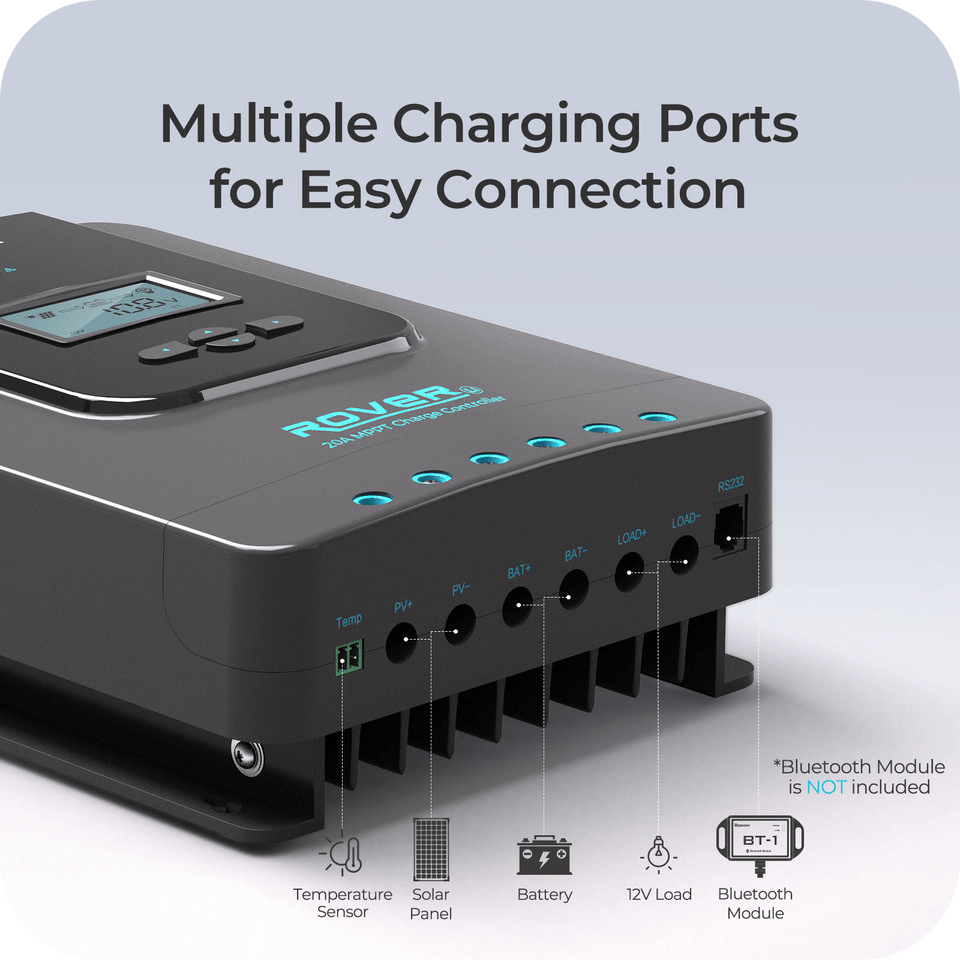 Renogy Rover Li 20 Amp MPPT Solar Charge Controller Renogy Solar Charge Controllers