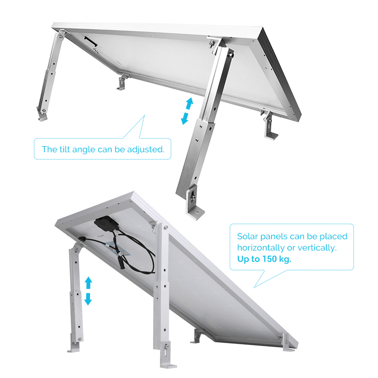 Renogy Solar Panel Flat Roof Tilt Mount Renogy Other Solar Accessories