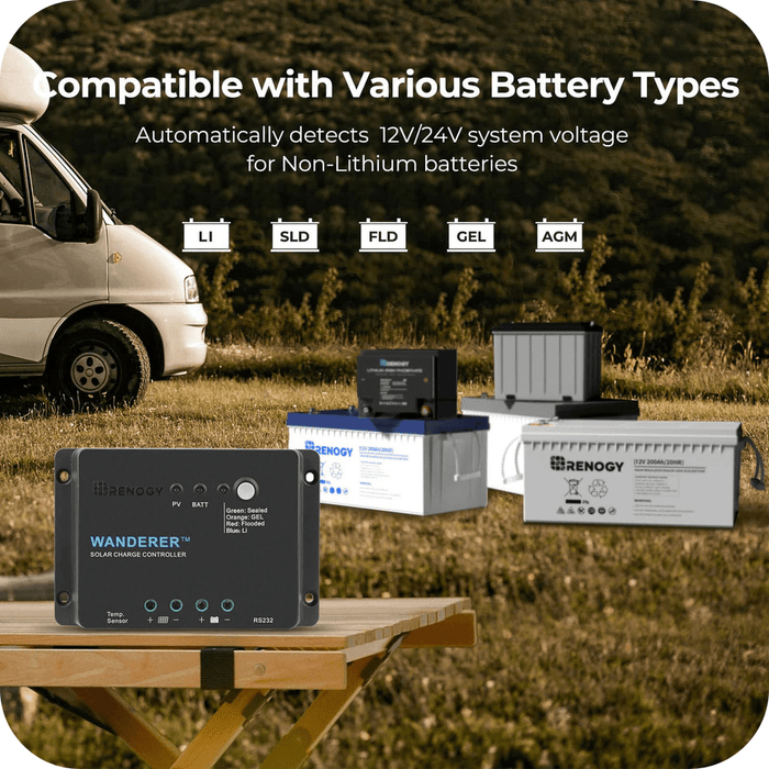 Renogy Wanderer Li 30A PWM Charge Controller Renogy Solar Charge Controllers