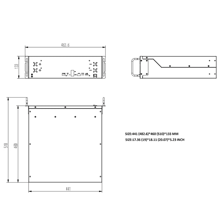 RUIXU Battery | Server Rack 3U Battery | RX-LFP48100 | UL1973 Certified | UL9540 Pending Ruixu Batteries