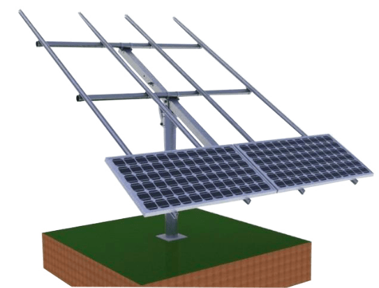 Single Pole Mount Rack For Heavy Duty PV Solar Panels AIMS power Racking