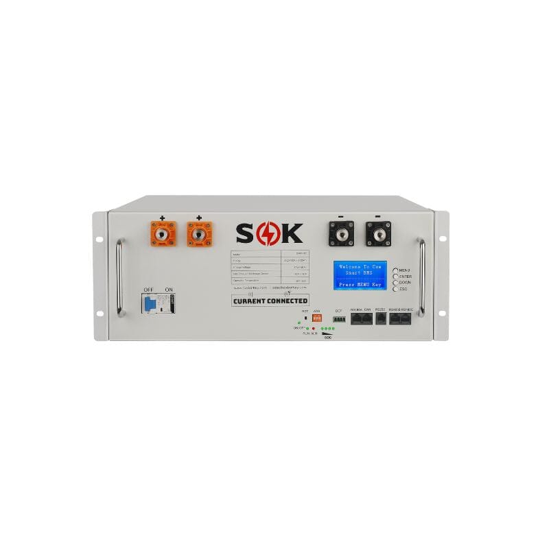 SOK Server Rack Battery | 100Ah 48V | User-Serviceable Rack Mount Battery Current Connected 1 Battery Only Batteries