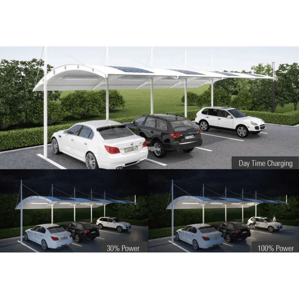 Solar Carport/Portable Light 12 Watt 1500 Lumens 5000K | 2 Years Warranty Beyond Solar Accessories