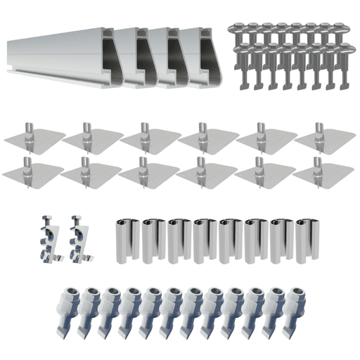 Solar Panel Roof Rack Kit | 6 / 12 / 18 x 300-400W Solar Panels | Choose # of Panels TPS