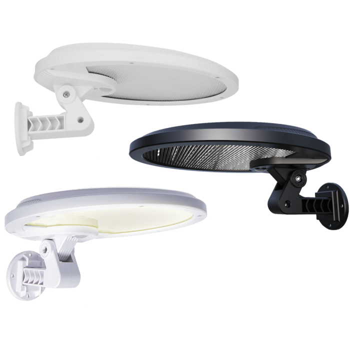 Solar Powered Integrated LED Mini UFO Flood Light, EPIR Motion Activation With Dusk To Dawn All Night Illumination eLEDing Accessories