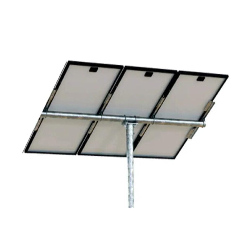 Tamarack Solar Economy Horizontal | Modules on Top of Pole Mount Tamarack 3 Racking