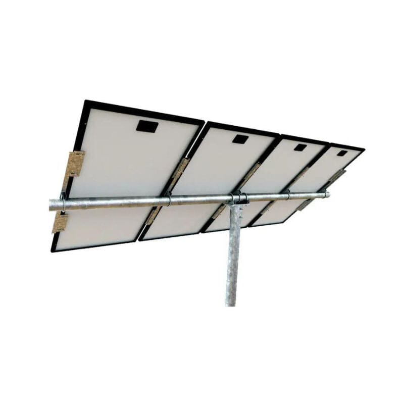 Tamarack Solar Economy Horizontal | Modules on Top of Pole Mount Tamarack 4 Racking