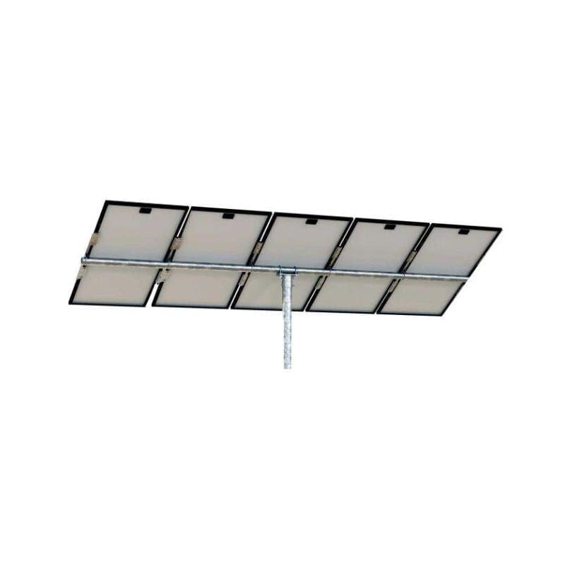 Tamarack Solar Economy Horizontal | Modules on Top of Pole Mount Tamarack 5 Racking