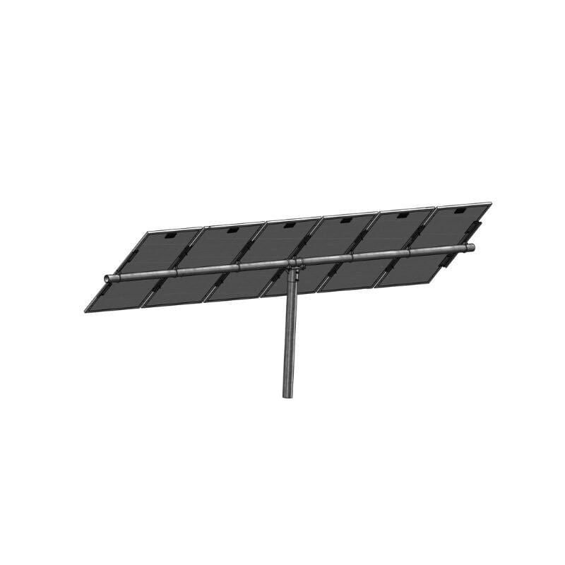 Tamarack Solar Economy Horizontal | Modules on Top of Pole Mount Tamarack 6 Racking