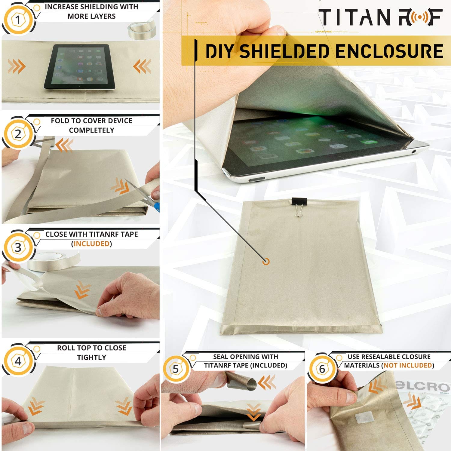 TitanRF Faraday Fabric MOS Equipment Faraday Supplies