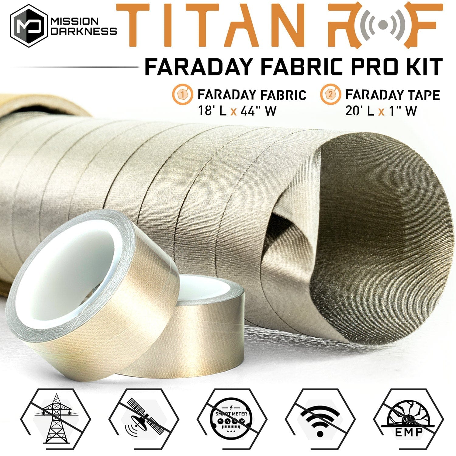 TitanRF Faraday Fabric MOS Equipment Faraday Supplies