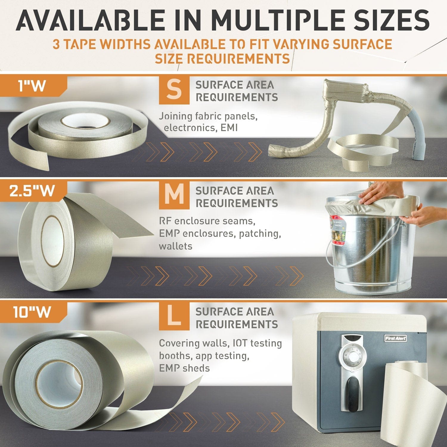 TitanRF Faraday Tape MOS Equipment Faraday Supplies