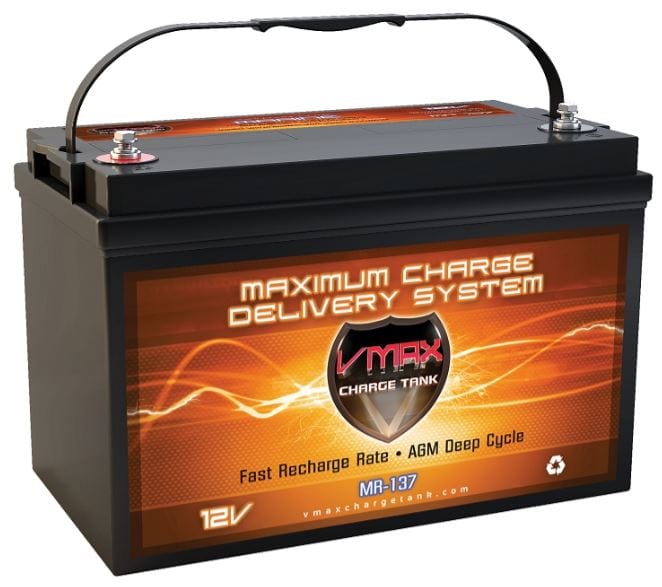 Vmaxtanks MR137-120 12V/120Ah High Performance AGM Deep Cycle Battery Vmaxtanks In Stock Vmaxtanks Deep Cycle Batteries