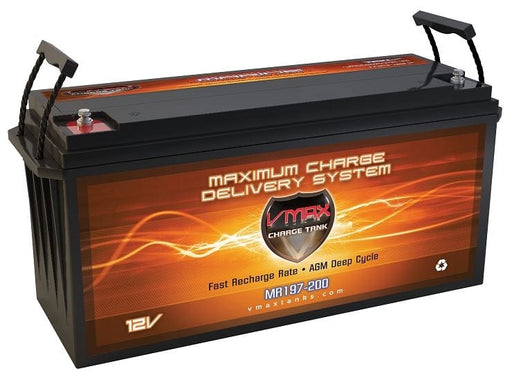 Vmaxtanks MR197-200 12V/200Ah High Performance AGM Deep Cycle Battery Vmaxtanks In Stock Vmaxtanks Deep Cycle Batteries