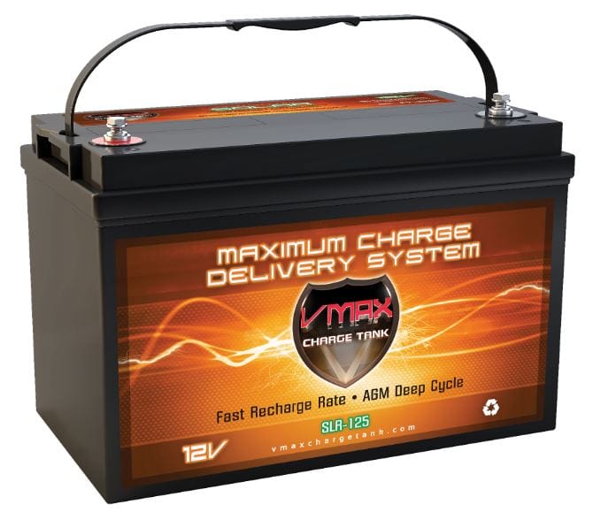 Vmaxtanks SLR125 12V/125Ah Solar AGM Deep Cycle Battery Vmaxtanks In Stock Vmaxtanks Deep Cycle Batteries