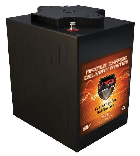 Vmaxtanks V6-225 6V/225Ah High Performance AGM Deep Cycle Battery Vmaxtanks In Stock Vmaxtanks Deep Cycle Batteries