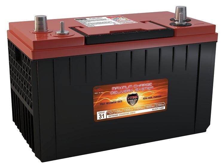 Vmaxtanks XCA31-1400 12V/100Ah Xtreme Cranking Amps AGM Deep Cycle Battery Vmaxtanks Out Of Stock Vmaxtanks Deep Cycle Batteries