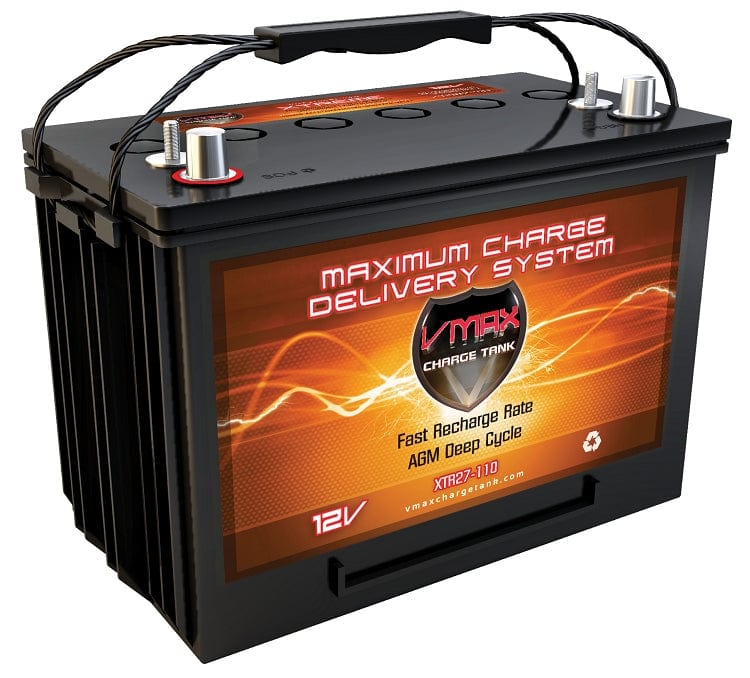 Vmaxtanks XTR27-110 12V/110Ah Xtreme AGM Deep Cycle Battery Vmaxtanks In Stock Vmaxtanks Deep Cycle Batteries