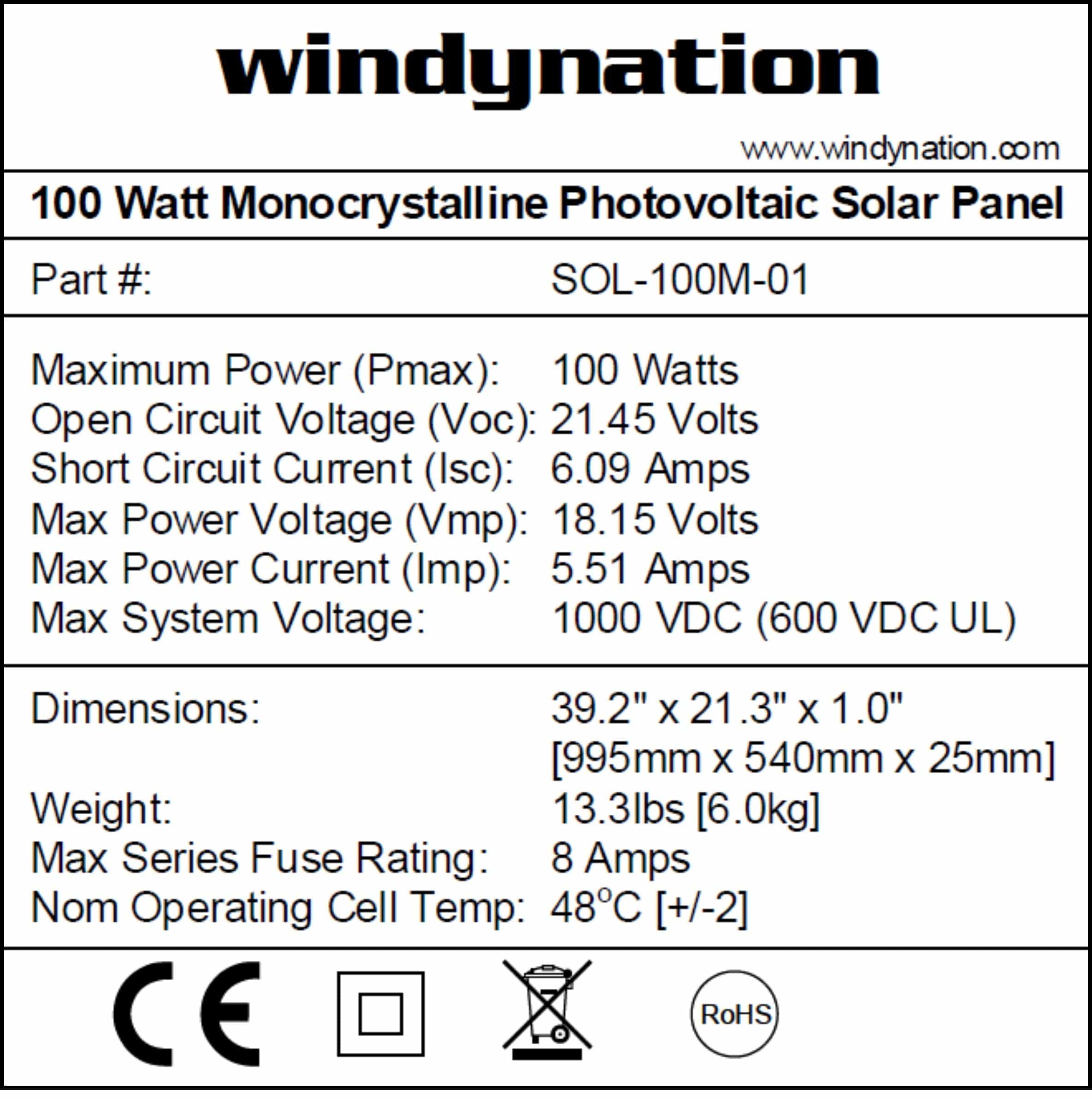 Windy Nation 2x 100Ah Battery + 3x 100W Monocrystalline Solar Panel Kit Windy Nation In Stock Solar Panel Kits