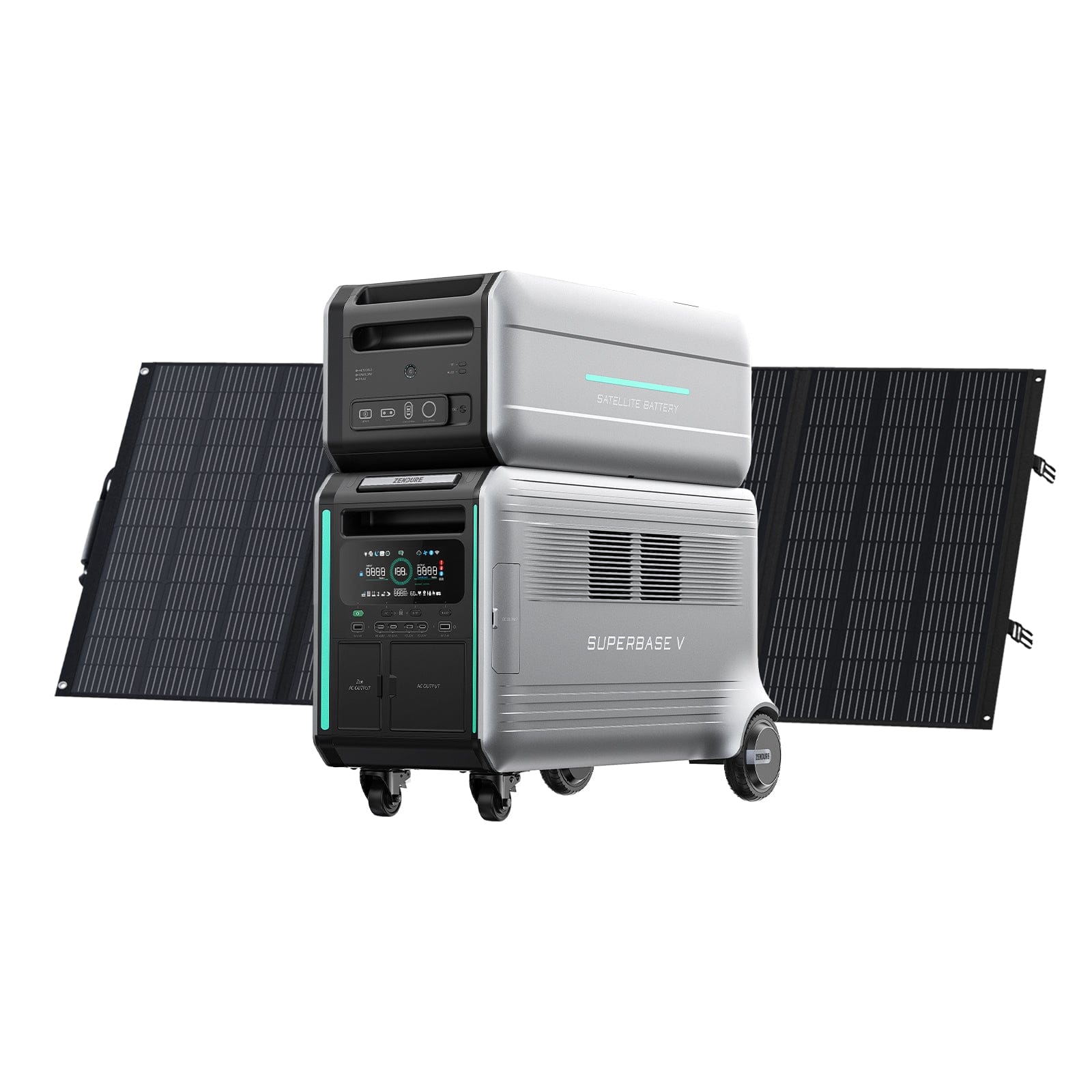 Zendure SuperBase V Solar Generator with Expandable Battery Solar Kit Zendure V4600 Kits Power Station