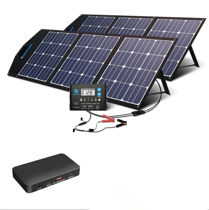240W Foldable Solar Panel with ProteusX 20A Charge Controller
