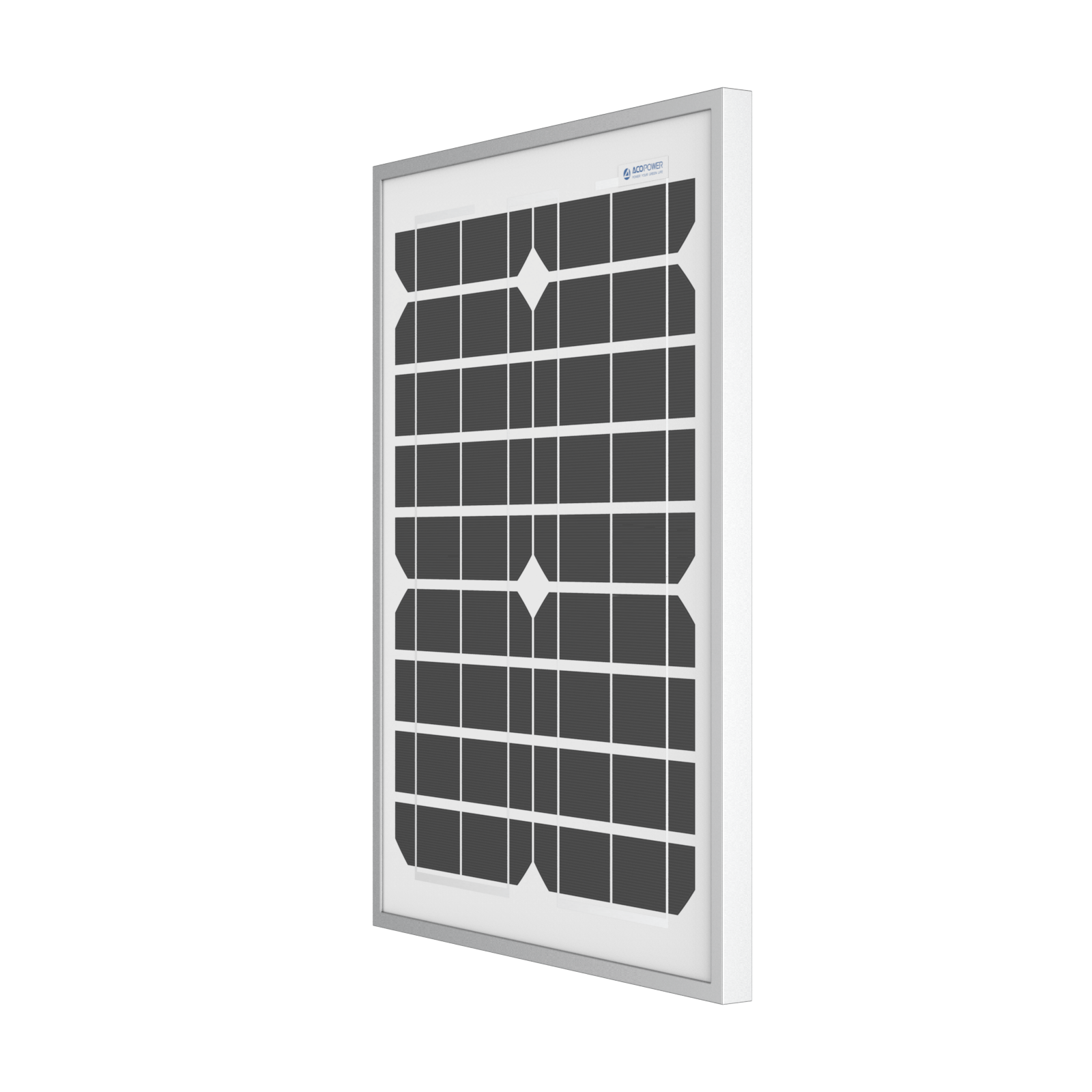 ACOPower 20 Watt Mono Solar Panel for 12 V Battery Charging, Off Grid AcoPower Solar Panels